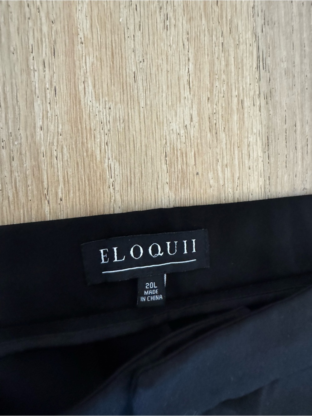 ELOQUII Black Tailored Straight Leg Pants Size 20L Plus Long